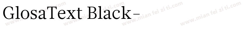 GlosaText Black字体转换